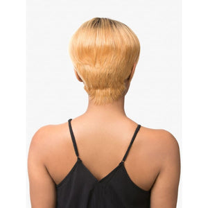Empire wig celebrity series - robyn dark rooted blonde pixie - Dark Natural Black Rooted Copper Blonde