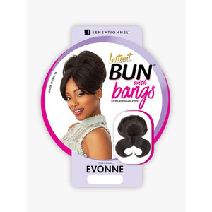 Instant bun with bangs -evonne - United States / Natural Black