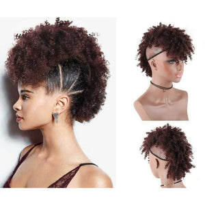 Afro kinky curly faux mohawk weave clip in - Clip In