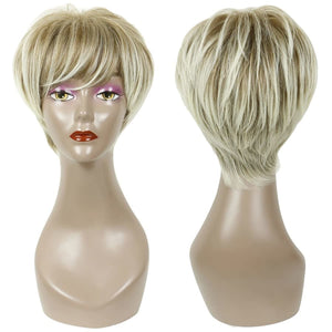 Brown rooted pixie with blonde lowlights - New Arrivals