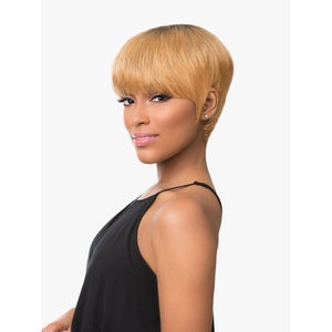 Empire wig celebrity series - robyn dark rooted blonde pixie - Dark Natural Black Rooted Copper Blonde