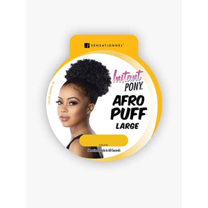 Sensationnel instant pony - afro puff large - United States / Natural Black - Hair Accessories